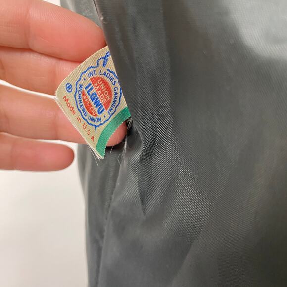 Vintage Lilli Ann I Magnin Womens Grey 3 Button Tailored Blazer - Picture 8 of 11